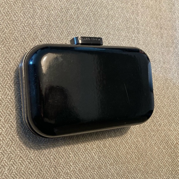 Black Kirna Zabete hard sided clutch crossbody purse - Picture 4 of 10